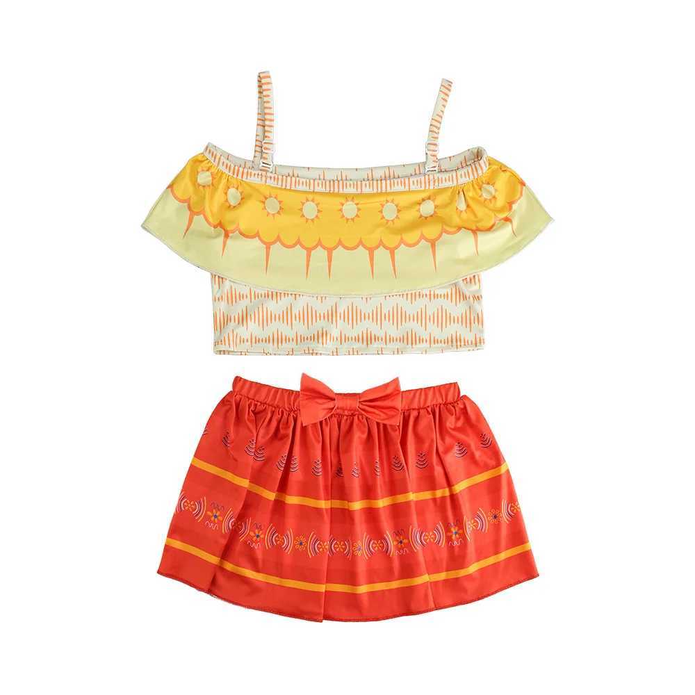 NEW Girl Swimsuit Childrens Encanto Mirabel Isabela Kids New Swimwear Sets Bathing Children Suit Princess Pool Party X250224