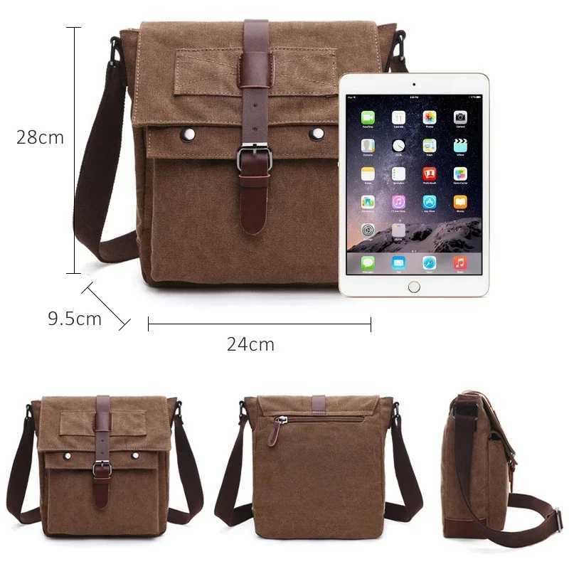 Men Messenger Bags Vintage Canvas Handbags Leisure Work Travel Bag Man Business Crossbody Bags Briefcase for Male Bags Z250225