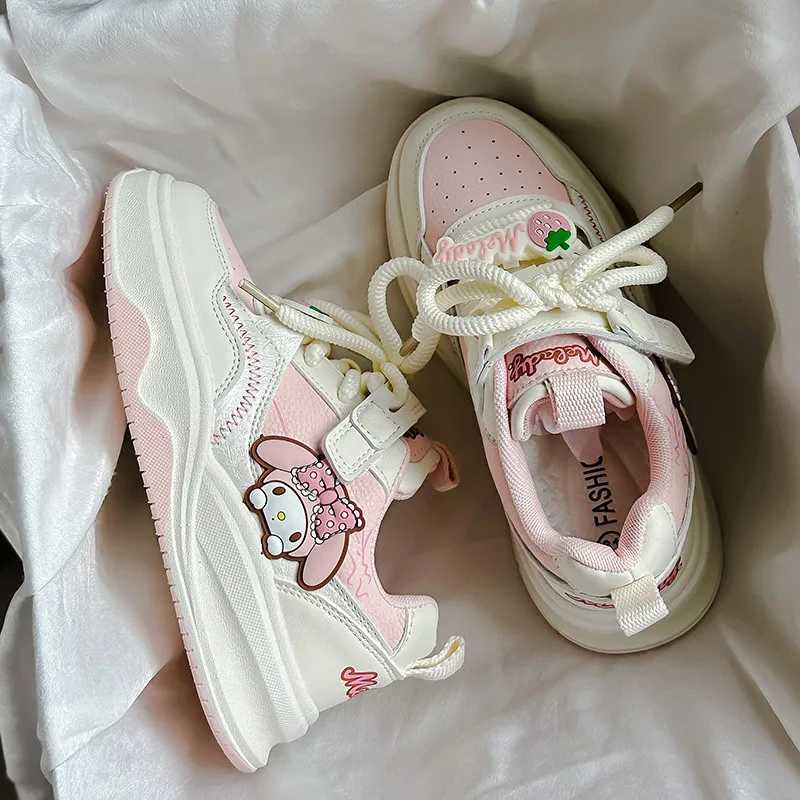 Sneakers Kids Athletic Outdoor For Girls Cute Cartoon Kuromi Children Tennis Fashion Versatile Toddlers Causal School Sports Shoes Non-slip W25 XJ2603