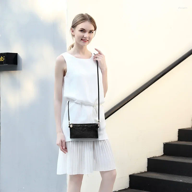 Free Shipping Totes Mini Pu Fashion Women Shoulder Bag Messenger Designer Crocodile Pattern Phone Coin Purse Girls Handbag Designer Bag Luxury Bag Tot