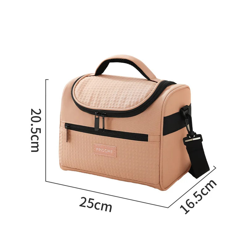 Tote Cooler Lunch Bags Portable Outdoor Picnic Office School Insulation Bag with Shoulder Strap 250224