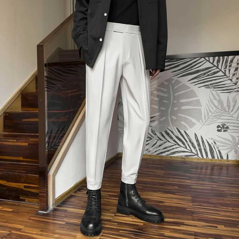 2024 New Mens Summer Loose Foot Fashion Trend Casual Small Foot Business Casual Pants W250225