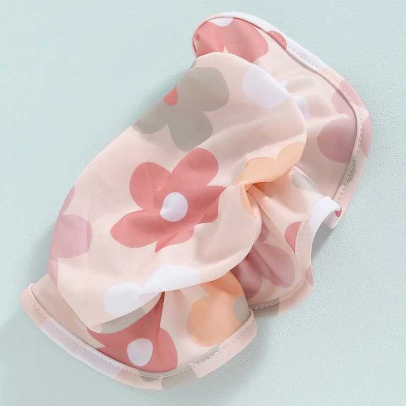 Toddler Baby Girls Summer Swimsuit Floral Print Fly Sleeve Tankini Tops Swim Shorts Swim Cap 3 Pieces Bathing Suit Beach Bikini X250224