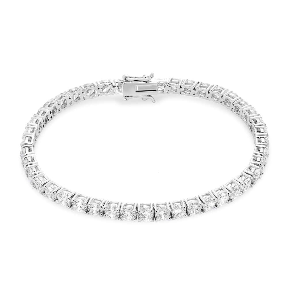 liance Women s Fine Sier Plated Cubic Zirconia mm Tennis Bracelet