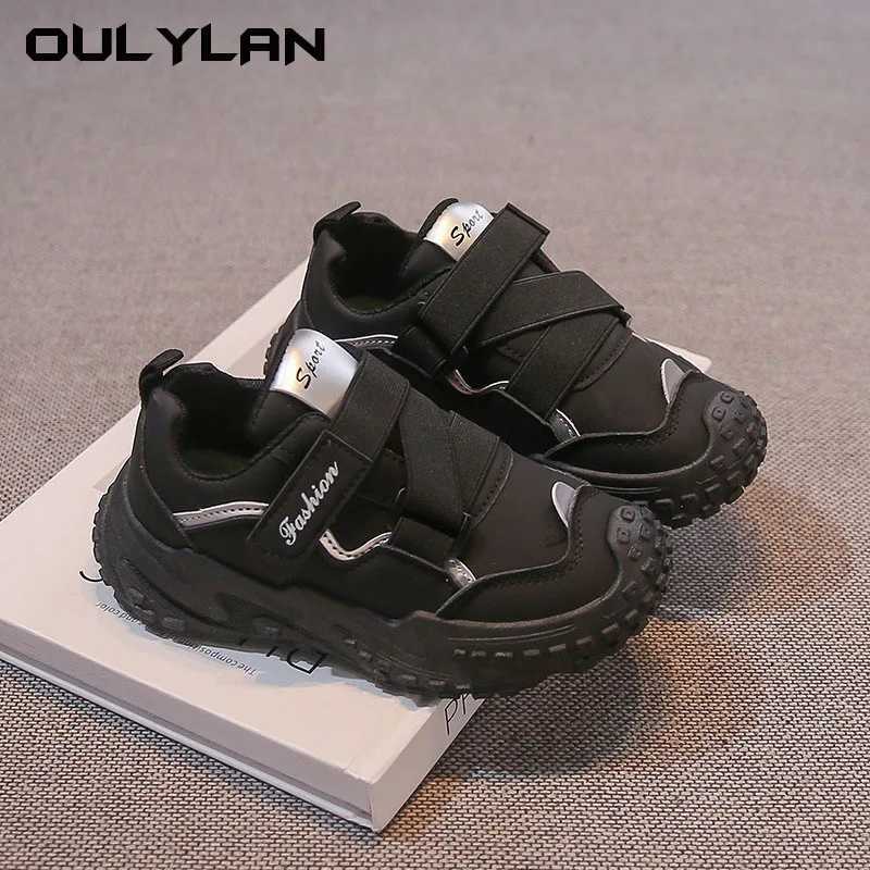 Fashion Childrens Shoes Autumn Boys Sports Running Shoes Large Children Soft Sold Casual Sneakers Girls Trendy Shoes W250225