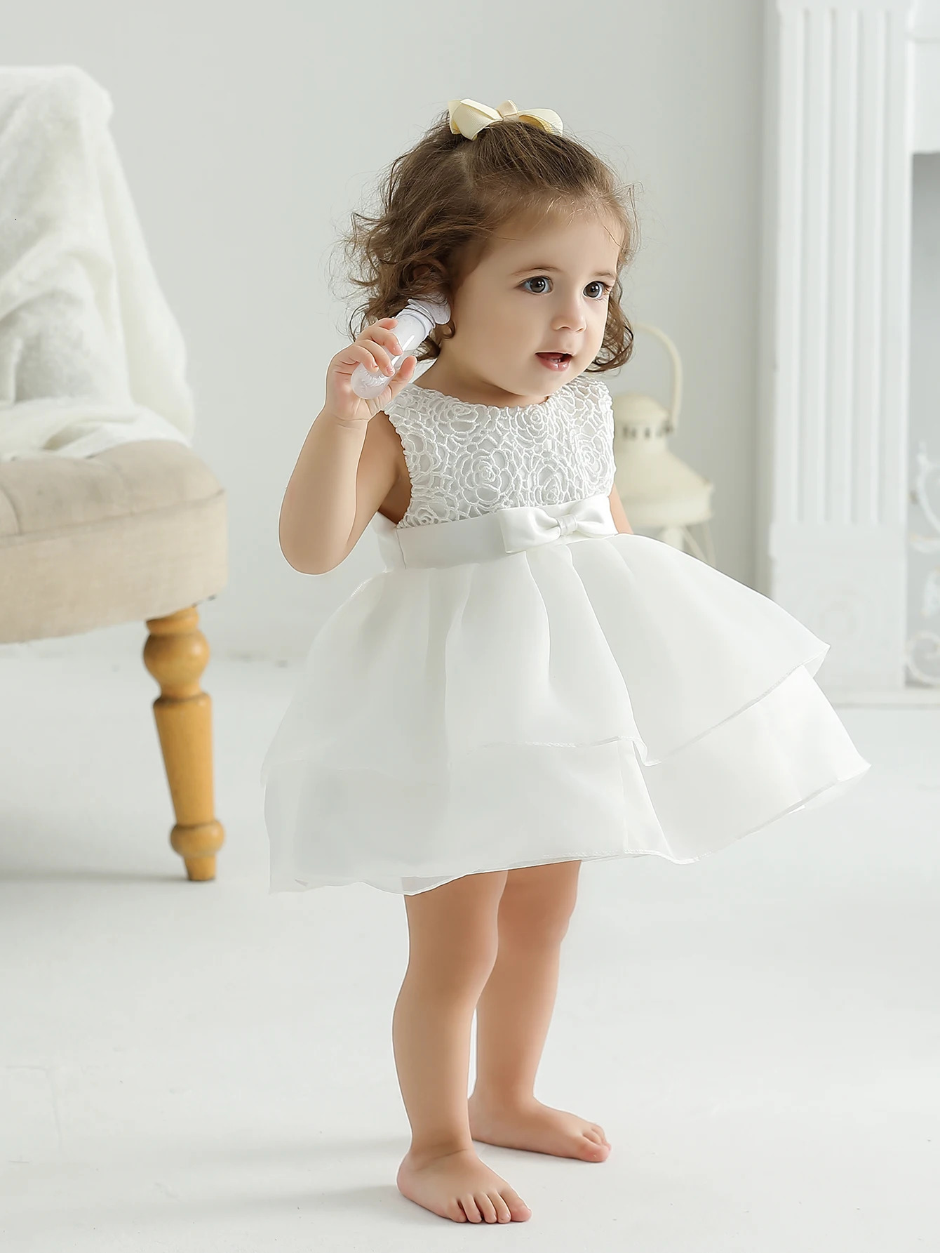 Clothes for Baby Girl 1 Year Baby Girl Christening Gift Dress born Christening Dresses for Girls Christening White Clothes 250325