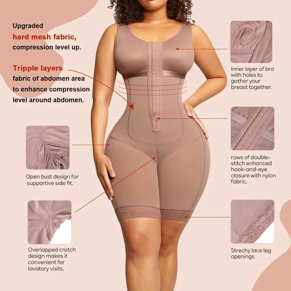 New Arrival Colombianas Shaper Stage 2 For Women Postpartum Girdle BBL Postoperative Bodysuit Shapewear Corset Slimming Body Shaper Z250225