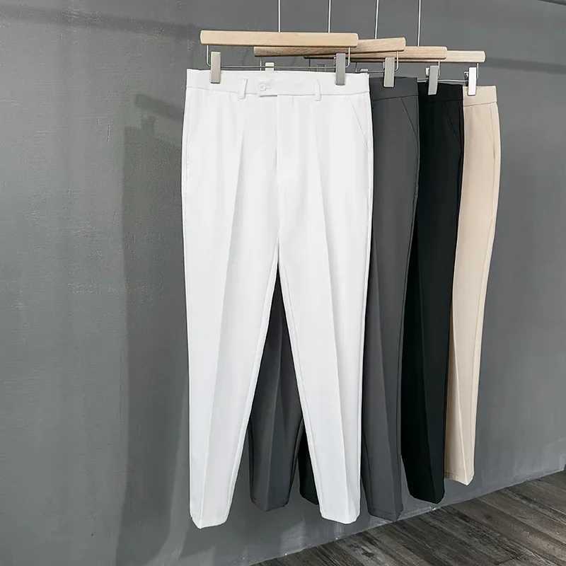 5 colors of spring and summer new mens suit pants ultra-thin and fashionable classic business formal mens clothing high-quality soft mens clothing W25