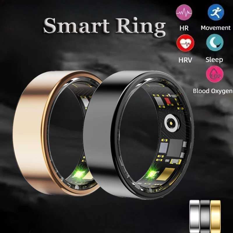 2025 5ATM Smart Ring GPS Tracker Multiple Sports Step Health Monitoring Bluetooth Call Camera Control Smart Ring Gift Men Women W250225
