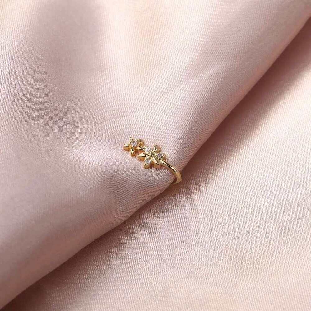 1pc Double wer Charm Copper Inlaid Zircon U-shaped Clip Fake Nose Ring Female No Piercing Jewelry