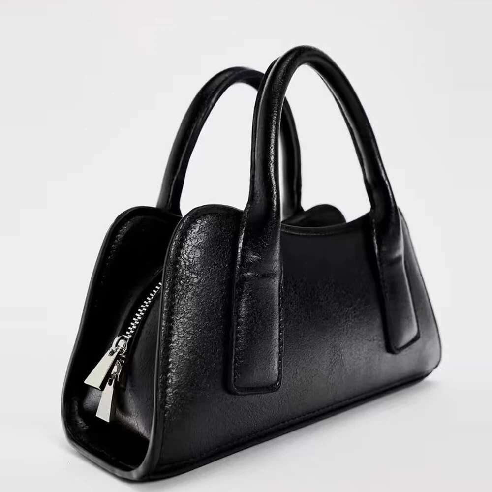 Mini Black Handbags Casual PU Leather Shoulder Crossbody Bag Tote Bags For Women 2025 Clutch Small Chains Phone Flap NEW