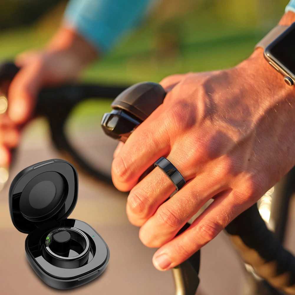 Portable charging case 200mah charging case with charging cable and intelligent ring charging component suitable for R02/R03/R06 intelligent rings W25