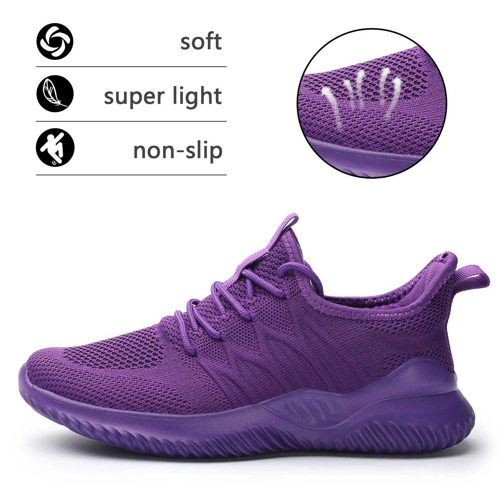 Womens Running Shoes Ladies Slip on Tennis Walking Sneakers Lightweight Breathable Comfort Work Gym Trainers Stylish Shoes Y250224