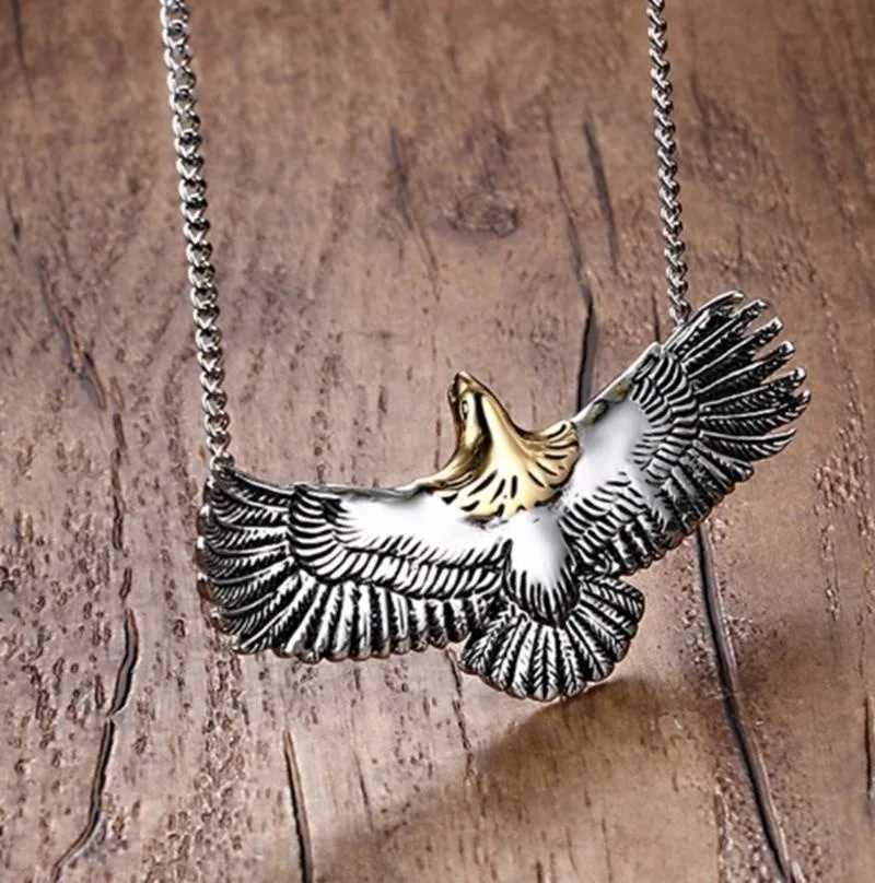 Mens necklace high-quality metal bird tribe bicycle pendant necklace X250224
