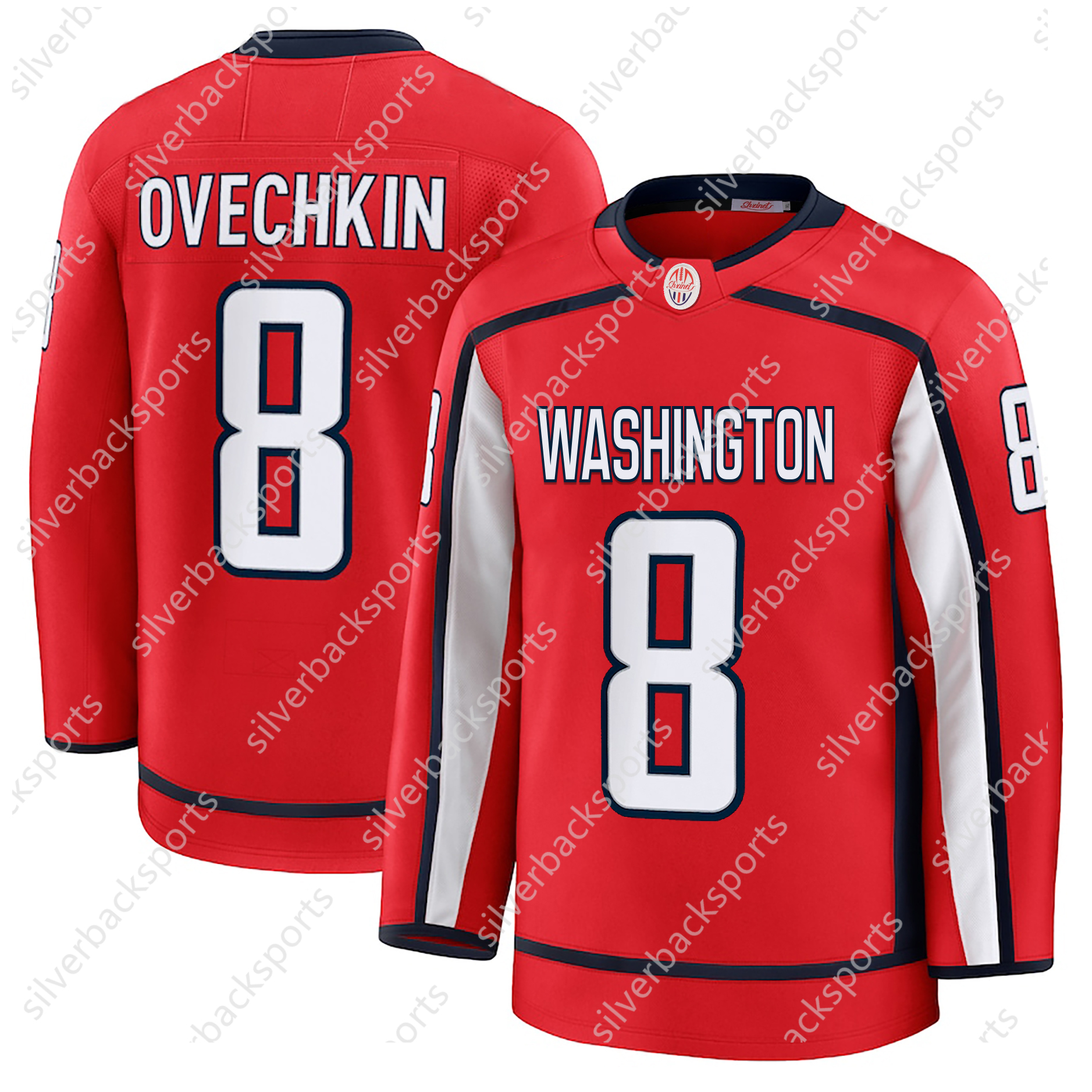 8 Ovechkin 2025 Cherry Blossom Hockey Jersey Dubois Oshie Wilsons Carlson McMichael Backstrom custom any team name logo