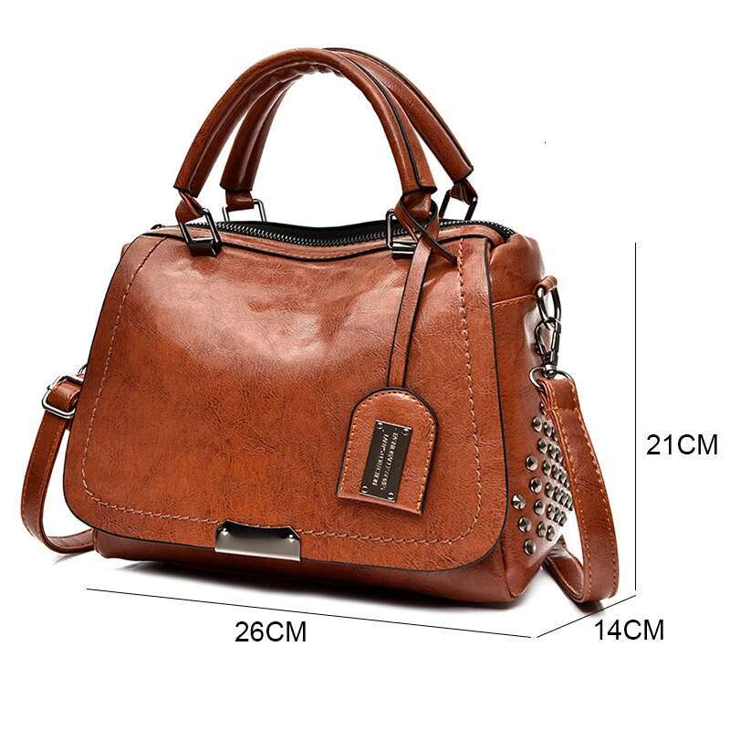 Vintage Handbag Purses For Women New Style4 Female Soft Leather Branded Shoulder Crossbody Messenger Tote Bag New Sac