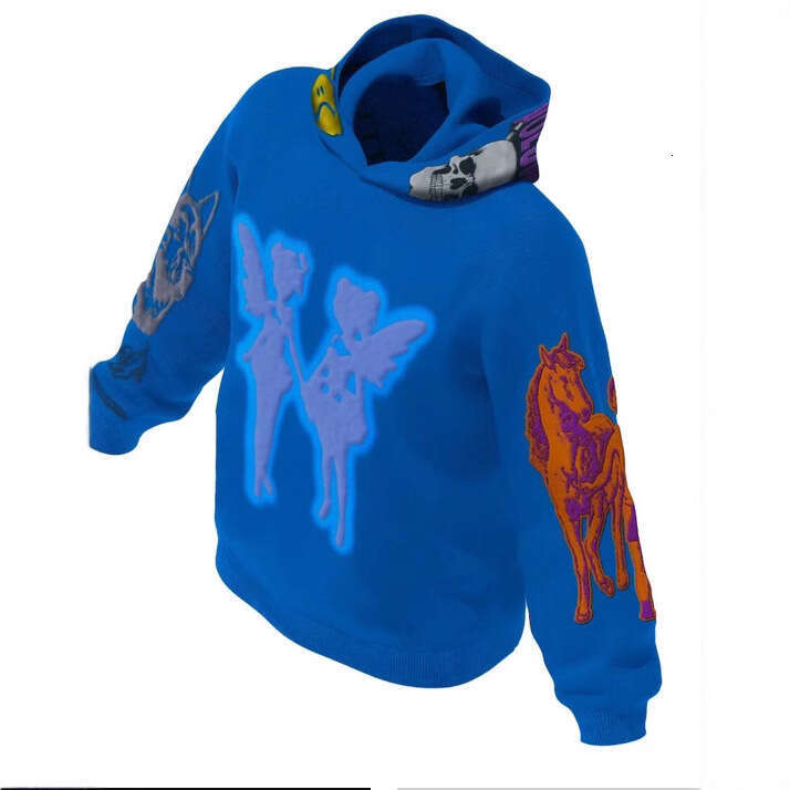 New casual trendy 3D digital printed hoodie, fashionable sporty men's and women's hoodies