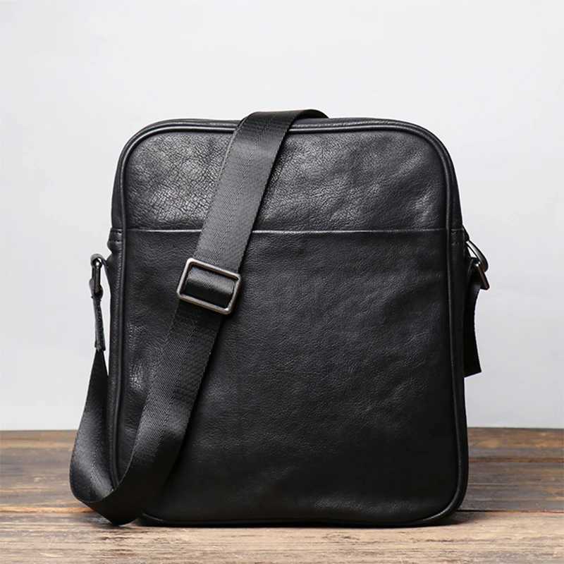 GURO Mens Genuine Leather Shoulder Bag Luxury Design Trend Crossbody Top Layer Cowhide Messenger Bag Daily Casual Business Bags Z250225