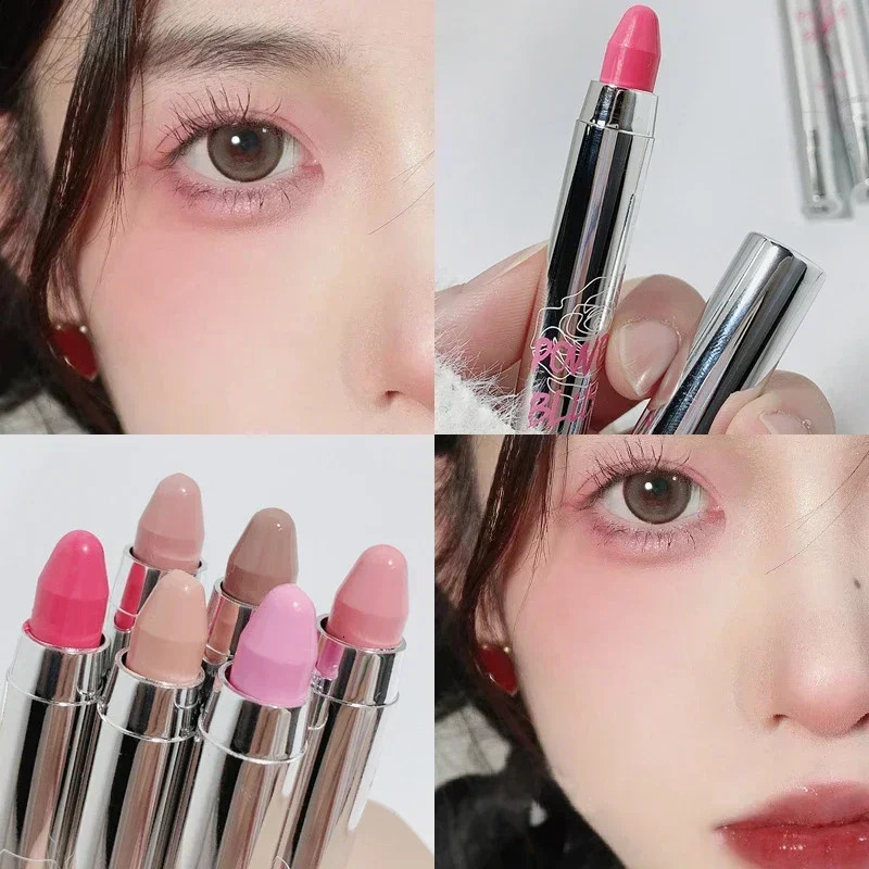 Blush Eyeshadow Pencil Cheek Eyes Base Contour Tint Blush Stick Korea Sweet Face Makeup Pink Peach Rouge Cream Pen Cosmetic 250224