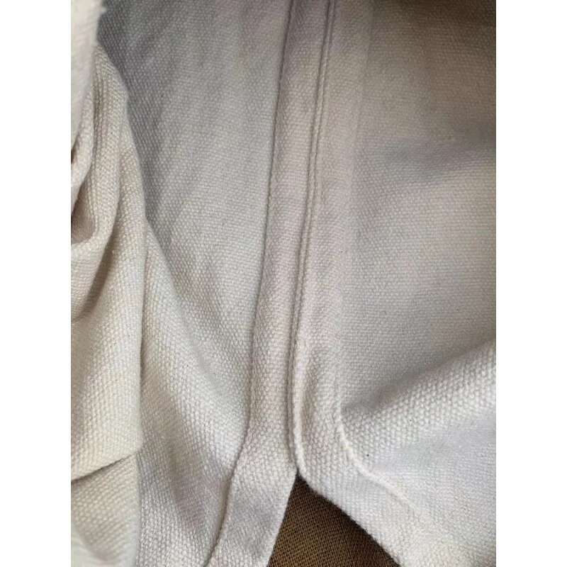 French Retro Cotton And En , Literary Canvas Solid Color Casual Handbag, Cloth Bag, Women's Bag