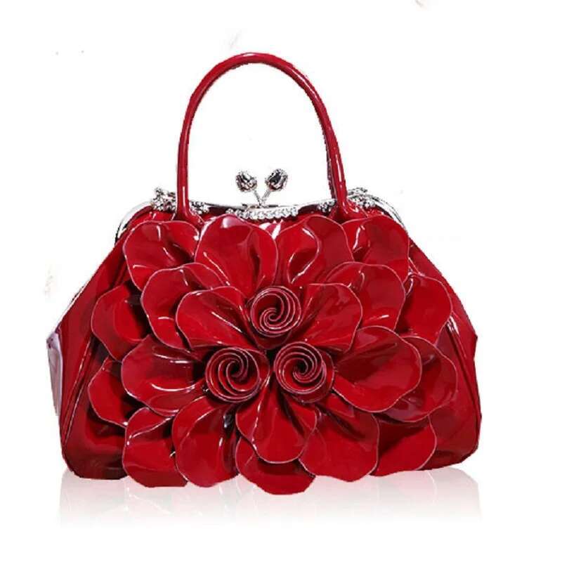 2023 Women New Fashion Patent Leather Big wers Lady Charm Tote Handbags Shoulder Party Club Wedding Bag