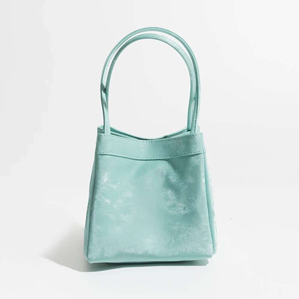 Hot Sales Fashion Silk Women With Top Handles Bucket Bag Suede Leather Female Party Handbag Custom Name Multiple Lady Sho