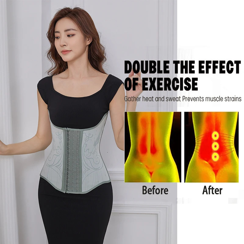 Women Plus Size Corset Control Belly Belt Waist Trainer Compression Colombianas Shaper for Women Weight Loss 250224