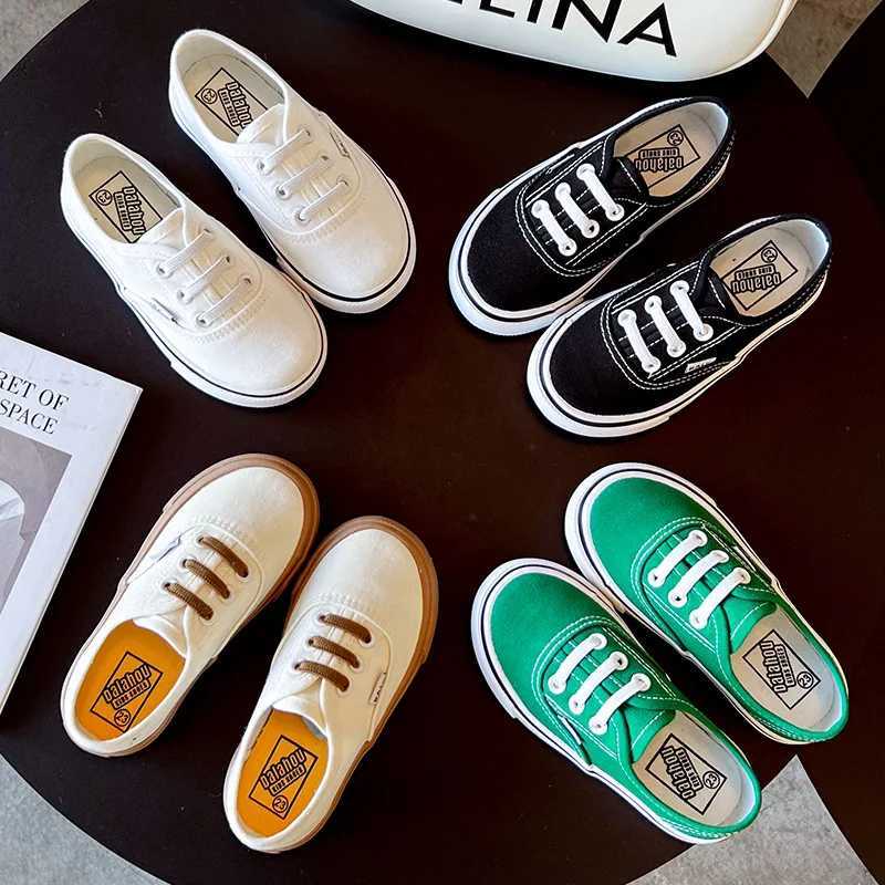 Child 2023Summer New Kids Shoe Childrens Canvas Shoes Korean Version Cloth Shoes Boys and Girls Soft Soled Parent-child ShoesT250225