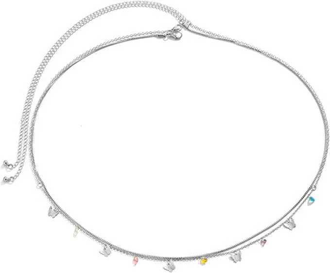 Charm Tassel Belly Chains For Women Gold Silver Color Rhinestone Bikini Waist Body Chain Jewelry Versatile AcoriesXJ250224