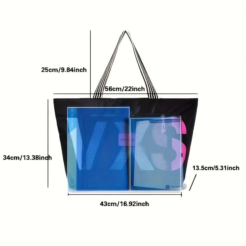 aliwood Arrivals Letter Women Shoulder Bags Trendy Waterproof Tote Beach Bag Large Capacity Female Travel Shopping bags 250224