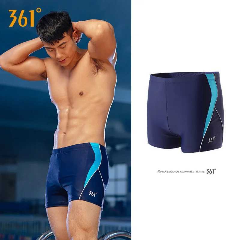 361 mens quick drying swimming shorts chlorine flame retardant swimming suit relay swimming interference swimming pool mens sports swimsuit boxerXJ250