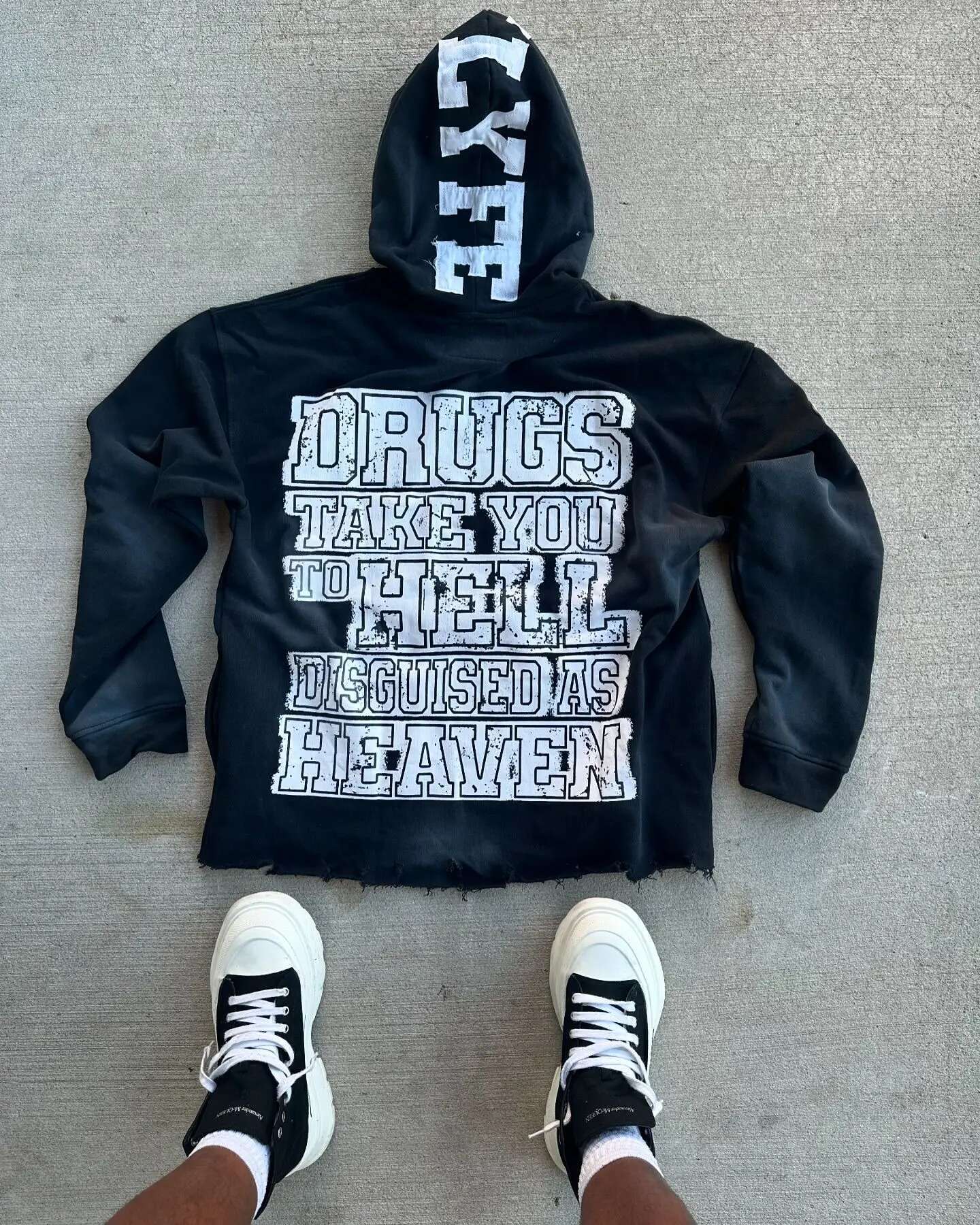 Solid Splicing Together Patch Pattern Aesthetic Pullovers Haruku Autumn Loose Sweatshirts Women and Man Cotton Hoodies