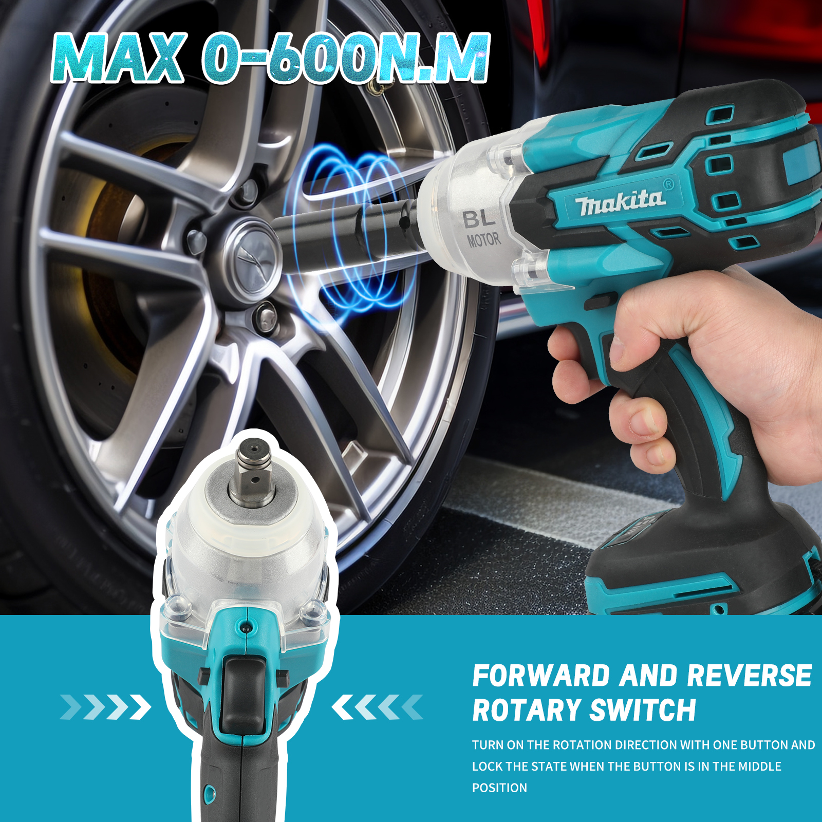 Durable Makita 600NM Single Purpose Handheld Tool for High Performance Applications(only tool)