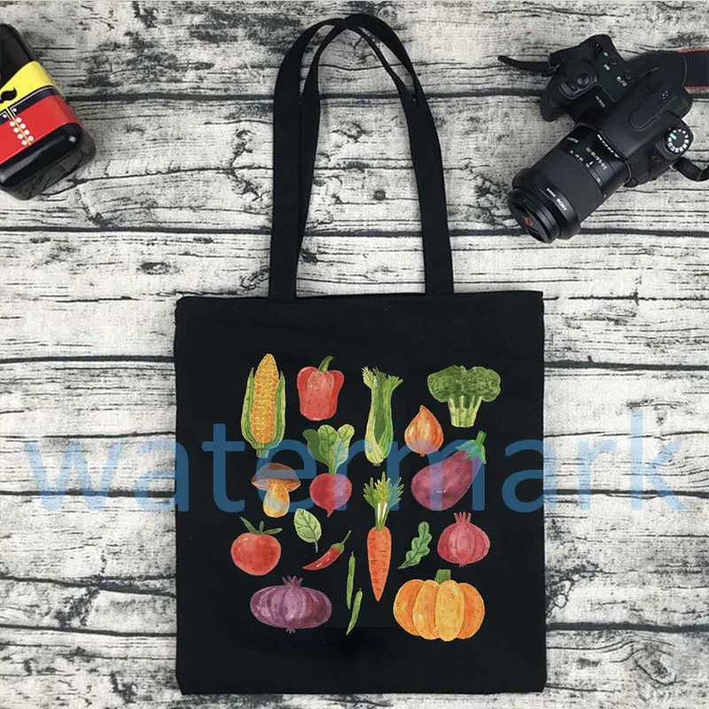 Mushroom Aesthetic Totes Farmers Bag Garden Tote Bag Cute Vegetable Tote Bag Grocery Bag Veggie Market Bag Cottagecore Clothing Z250224