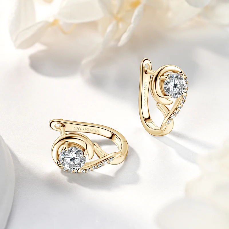 Lnngy Infinity Diamond Earring Brinco Prata 925 Sterling Silver Hoop Earrings For Women Sparkling Fine Jewelry GIft 250221