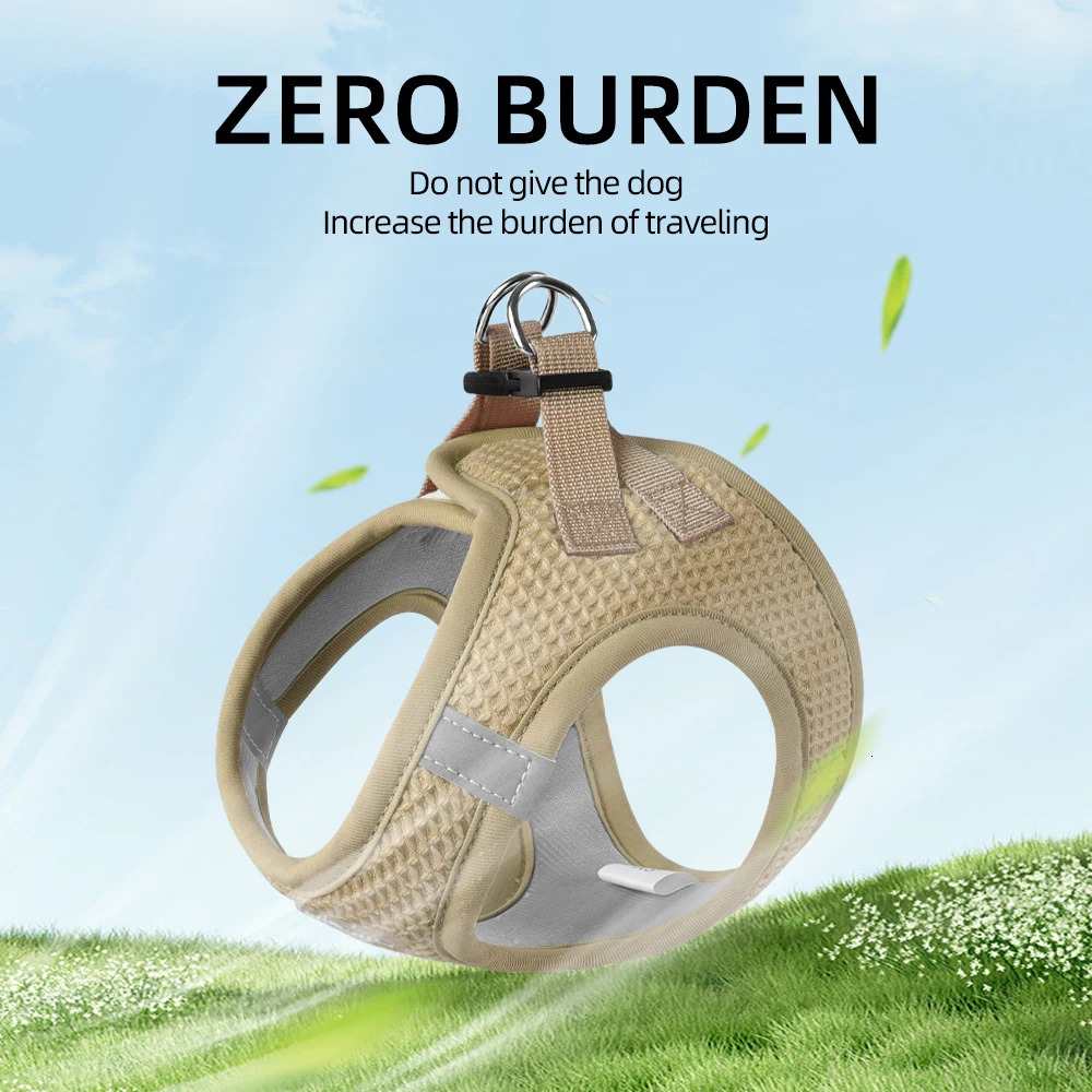 Puppy Cat Harness with Leash Breathable Waffle Pet Vest Clothes for Small Mid Dogs Cats Harness Collar Yorkshire Dog Accessories 250224