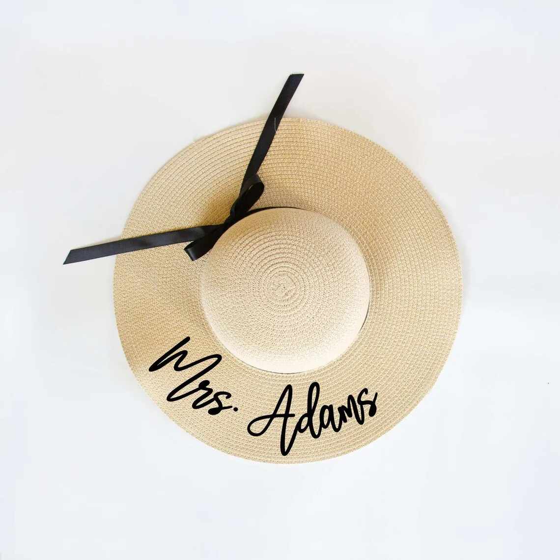 Custom Floppy Beach Hat Personalized Bride to be Gift Bachelorette Trip Honeymoon Sun Hat Future Mrs Bridesmaid Hats Team Bride 250218