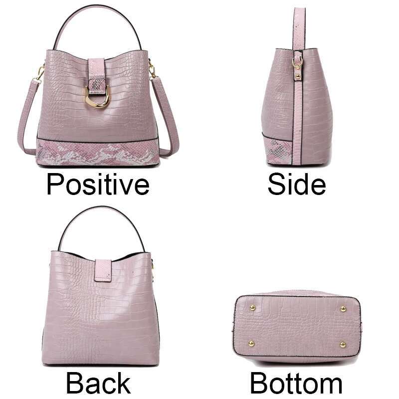 New Style4 New Soft Leather Bags Designer Handbag Brand High Quality Crocodile Pattern Women Crossbody Shoulder Bag Sac A Main