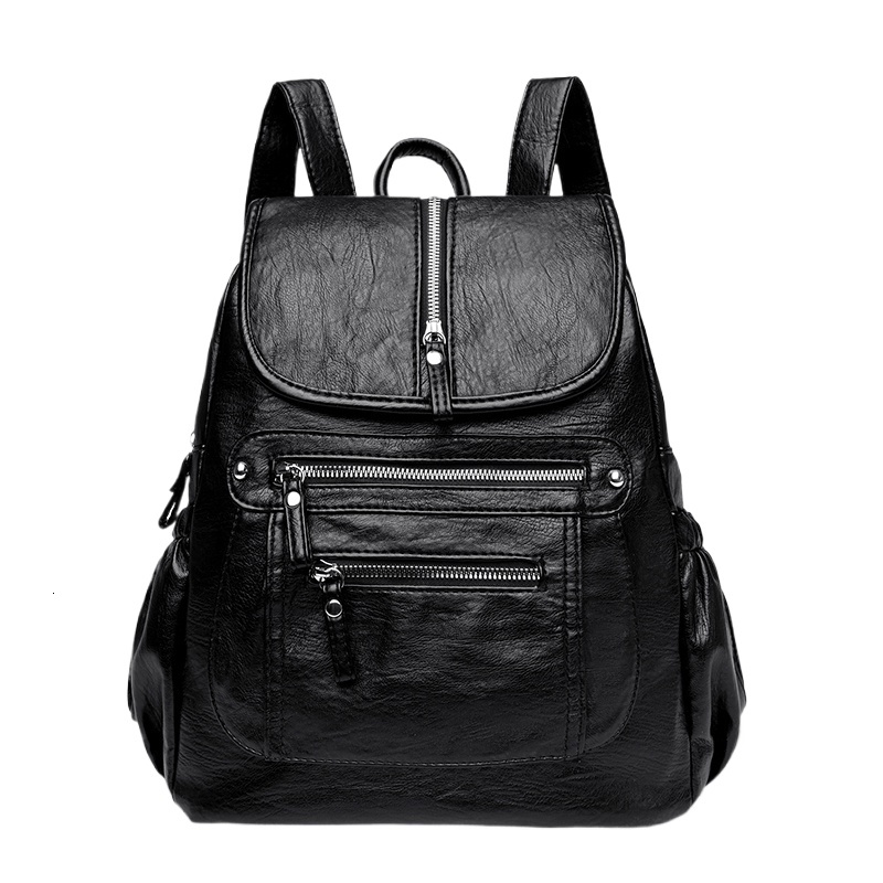 Women Genuine Leather Backpack Casual Ladies Shoulder Bags Fashion Large Capacity Travel Female Quality Cowhide Knapsack