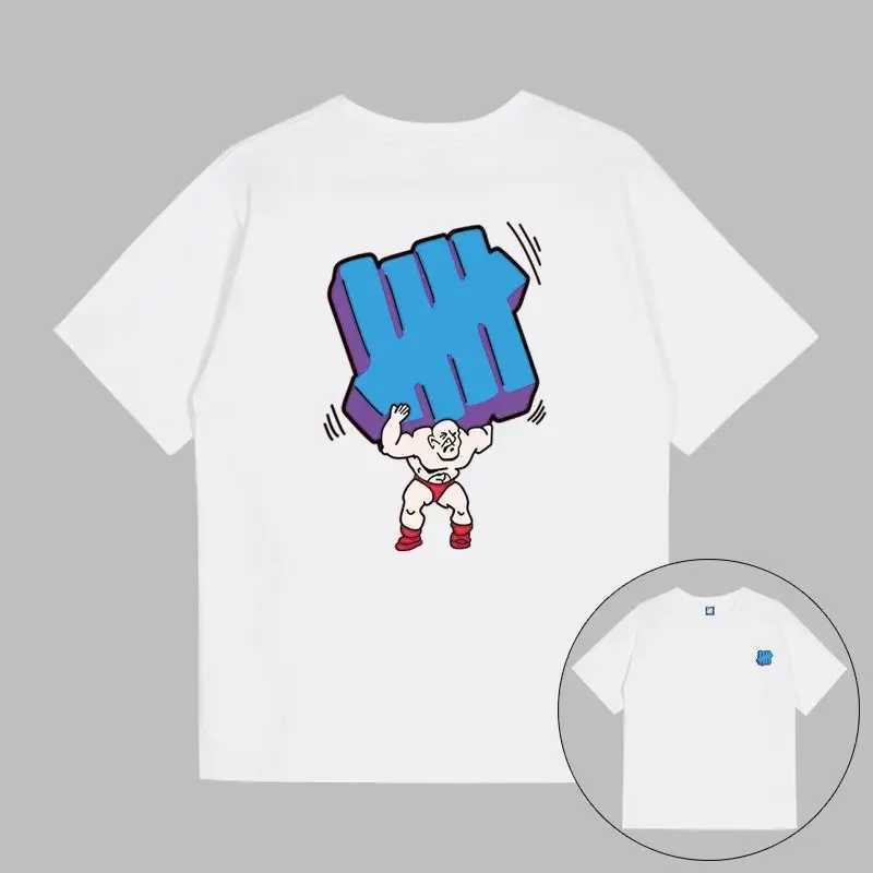 Men's T-Shirts 2025 Undefeated Loose Crew Neck Pullover Short Slve T-shirt for Men and Women Summer Trend Couples Oversized T Shirt Harajuku Y250