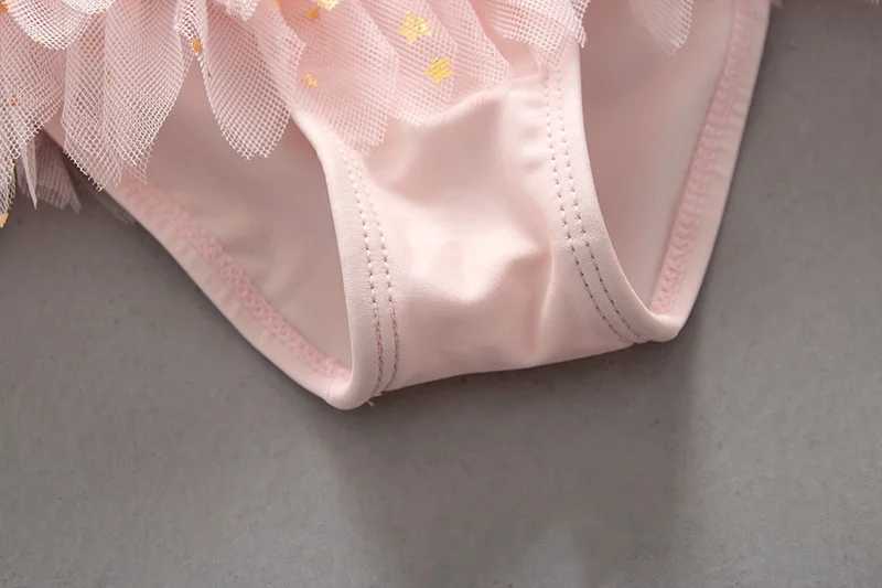 Girl Baby Swimsuit Princess Fashion cartoon Ballet One Piece Kids Sequin Tulle Swimsuit X250224