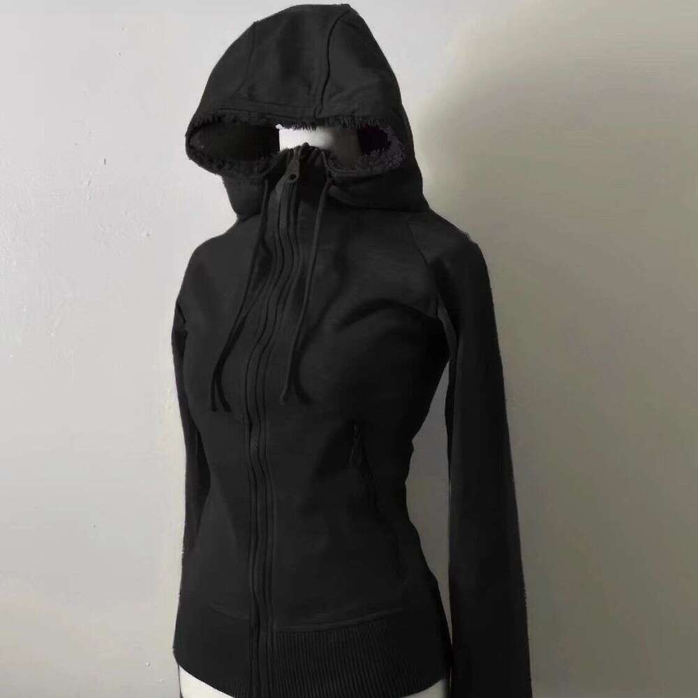 American Vintage Velvet Slimming Zipper for Women Winter Versatile Casual Hoodie