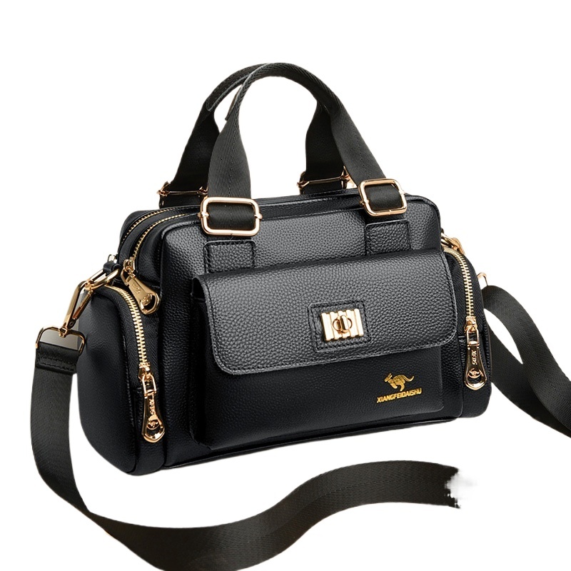 Leisure Brand Handbag High Quality Women's Shoulder Bags Fashion Designer Large Capacity Soft Leather Locomotive Bag Sac A Main