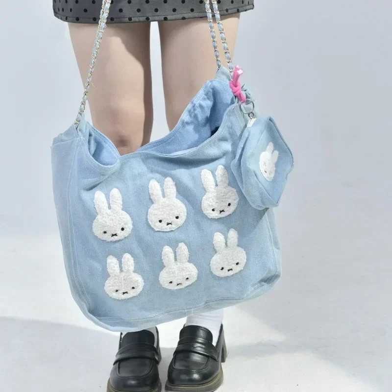 New Product Cowboy Canvas Chain Bag Square Shape Portable Single Shoulder Girl Student Inclined Shoulder Bag Z250225