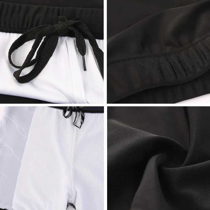 2024 Summer New Men Swimwear Beach Swimming Trunks Male Swim Shorts Quick Dry Swimsuit Boxer Briefs Boy Surf Board Shorts SungasXJ250224