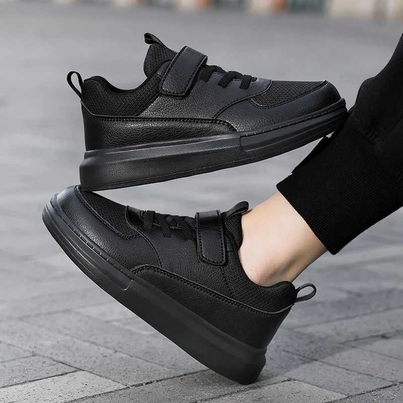 Childrens Sneakers Kids Fashion Design White Non-slip Casual Shoes for Boys Girls Hook Breathable Sneakers Toddler Outdoor Shoe W250225