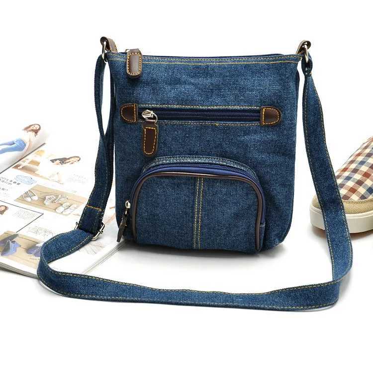Fashion Small Denim Handbag Women Bag Designer Ladies Handbags Big Purses Jean Denim Tote Shoulder Crossbody Women Messenger Bag Z250225