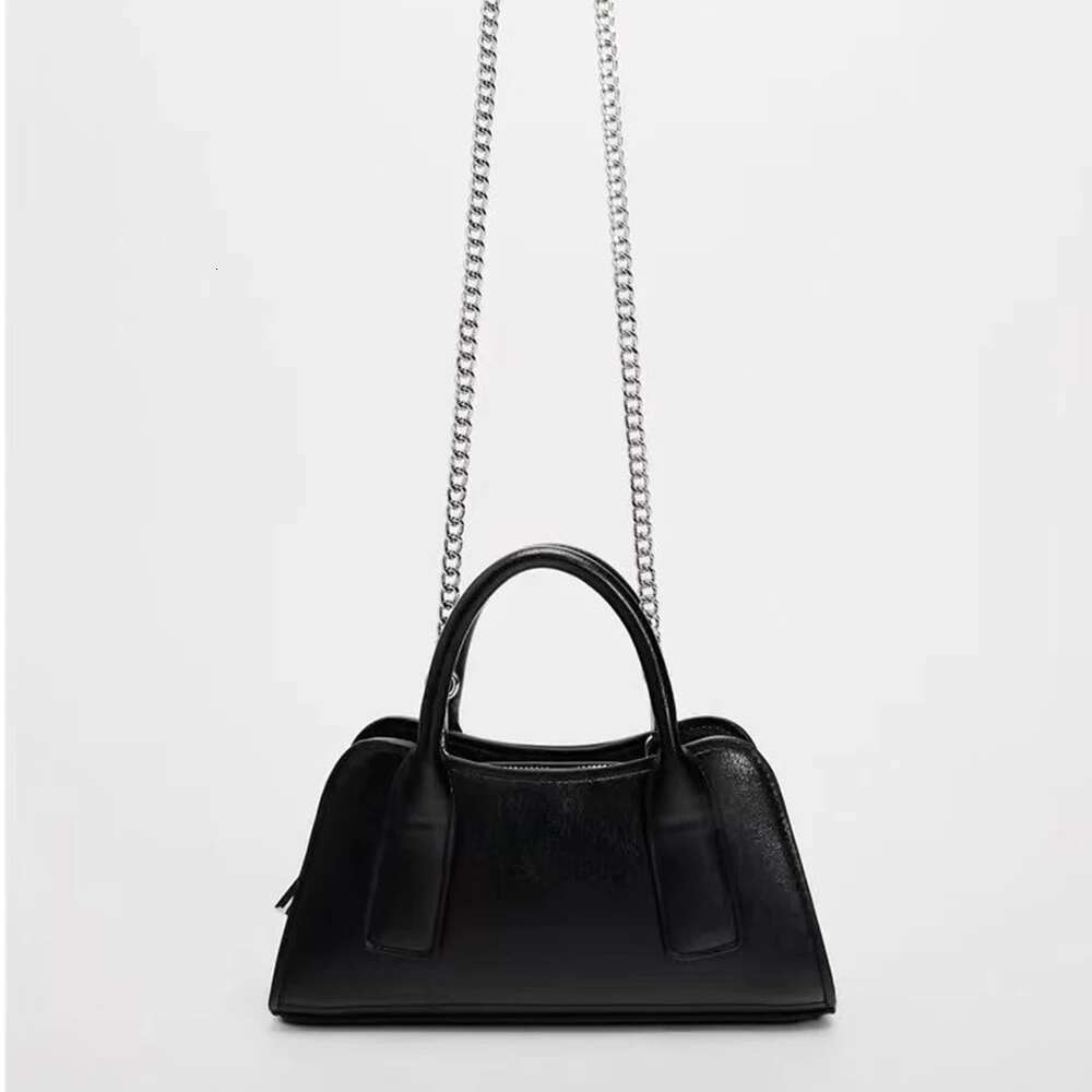 Mini Black Handbags Casual PU Leather Shoulder Crossbody Bag Tote Bags For Women 2025 Clutch Small Chains Phone Flap NEW