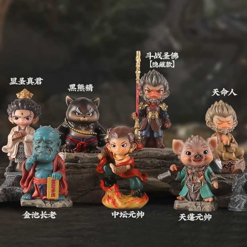 Black Mythology Wukong Blind Box Handmade Game Great Saint Golden Hoop Stick Ornament Chaos Heavenly Palace Journey to the West Gift Free shipping