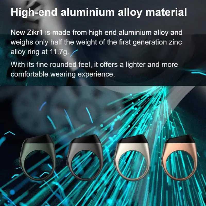 Iqibla metal alloy digital Tasbih anti OLED screen long battery life charging dock vibration reminder intelligent Zikr ring Pro W250225